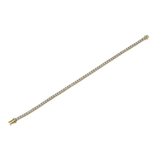 Shy Creation Stella Yellow Gold and Diamond Tennis Bracelet SC55002950 Open image number 2