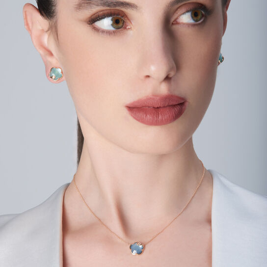 Pasquale Bruni Petit Joli Lunaire Small Rose Gold Lunar Night and Diamond Pendant 16789R  image number 1
