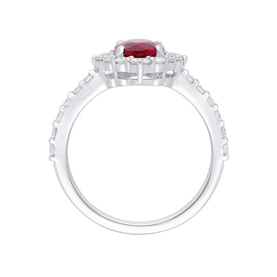 maison birks salon oval ruby diamond halo sg12185r 8x6 ru standing front image number 1