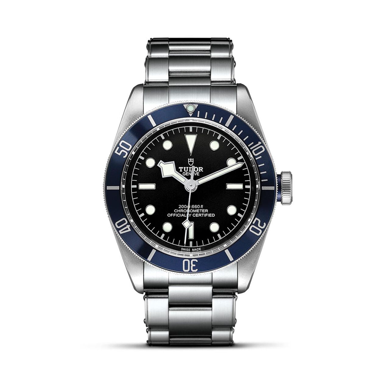 tudor black bay 41 mm steel case rivet steel bracelet black with grey index dial m79230b 0008 image number 0