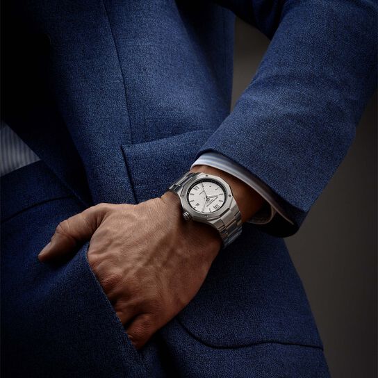 Men's Baume & Mercier Riviera Automatic 42 mm Stainless Steel Watch, on model image number 1