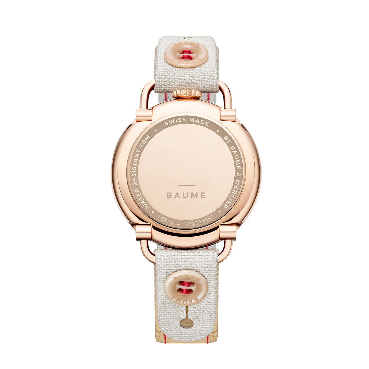 Baume Quartz 35 mm Red PVD Stainless Steel image number 1