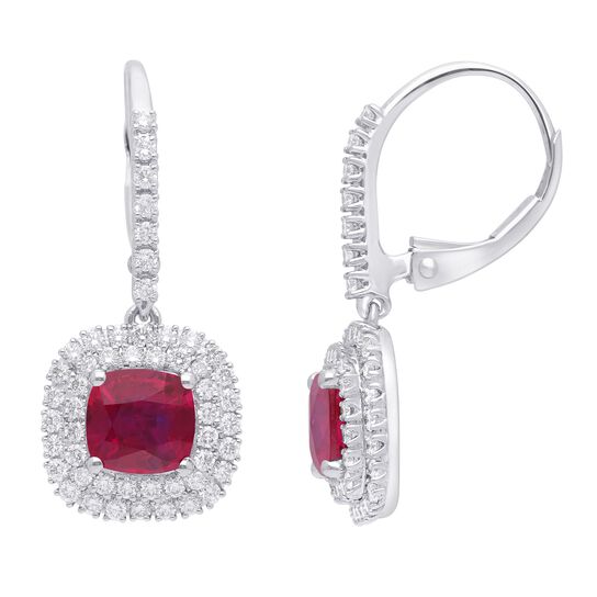 maison birks salon ruby double halo diamond earrings sg05251e ru front side image number 1