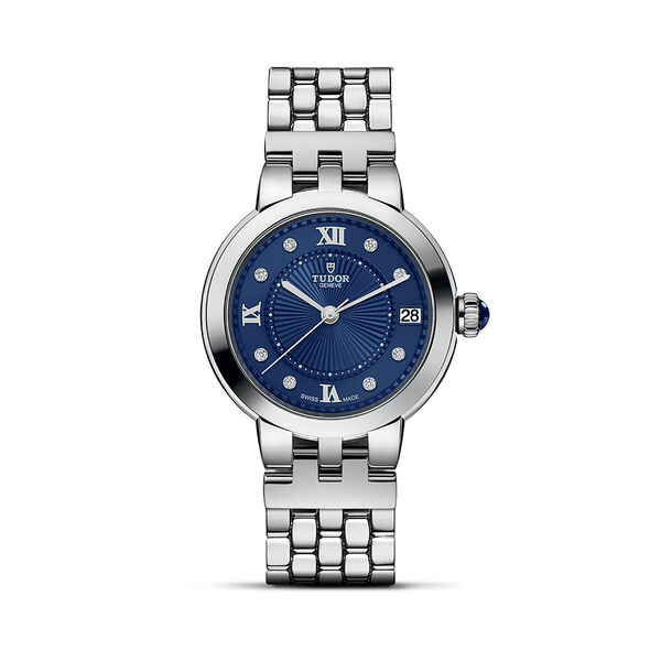 Clair de Rose Automatic 34 mm Stainless Steel and Diamond