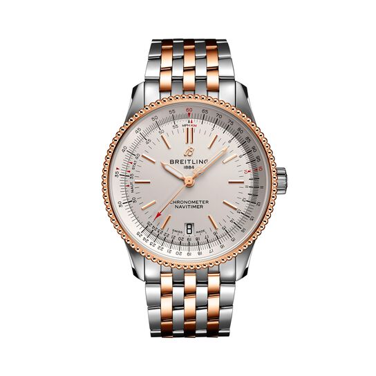 maison birks breitling navitimer automatic 38 steel 18kt gold two tone bracelet u17325211g1u1 image number 0