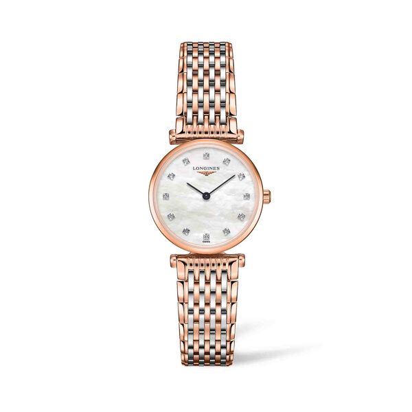 La Grande Classique 24 mm quartz en acier inoxydable PVD et diamants
