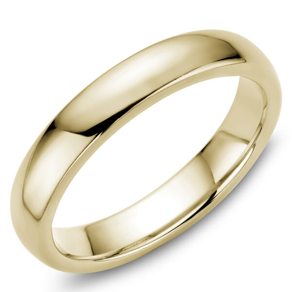 4 MM Yellow Gold Wedding Band