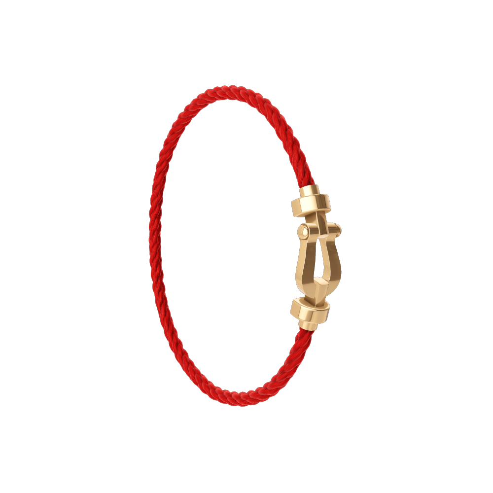 Force 10 Medium Yellow Gold Cable Bracelet
