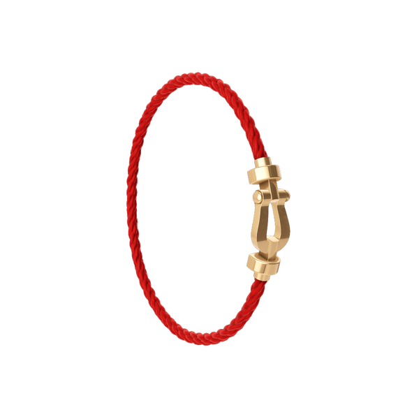Force 10 Medium Yellow Gold Cable Bracelet