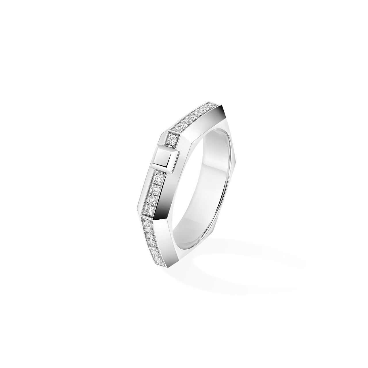 Messika Moderniste White Gold and Diamond Ring image number 1