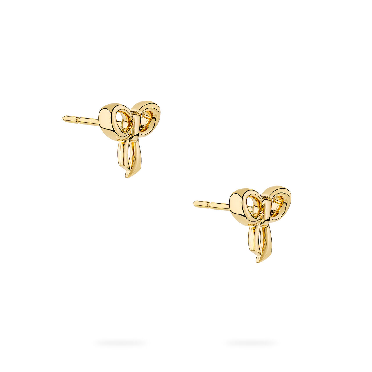 Birks Essentiels boucles d'oreilles en forme de n&oelig;ud en or jaune pour enfants image number 2