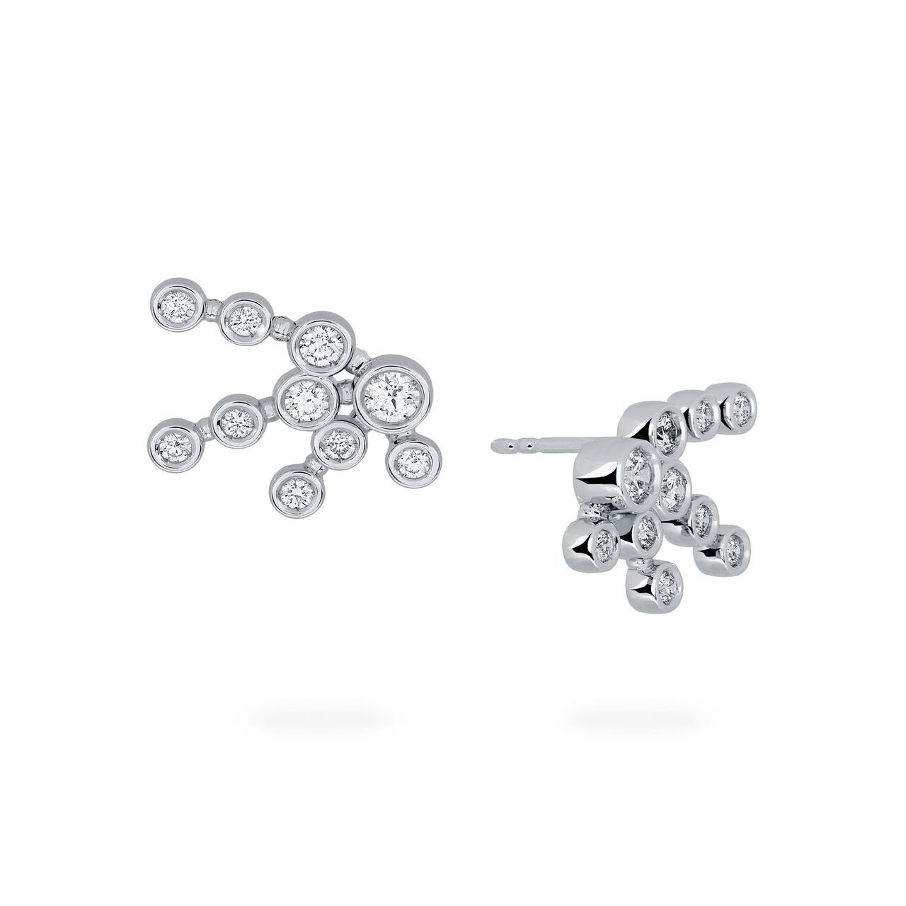 Birks Splash Diamond Cluster Earrings image number 0