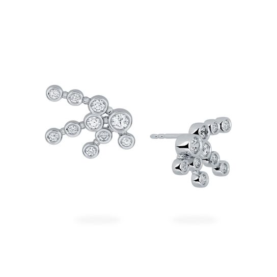 Birks Splash Diamond Cluster Earrings image number 0