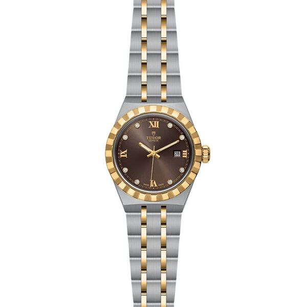 TUDOR Royal Automatic 28 mm Yellow Gold, Stainless Steel and Diamond