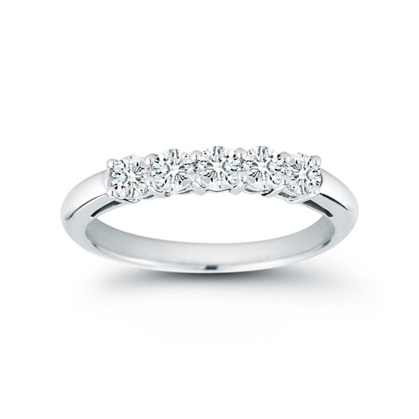 0.55ct 5 Diamond Wedding Band