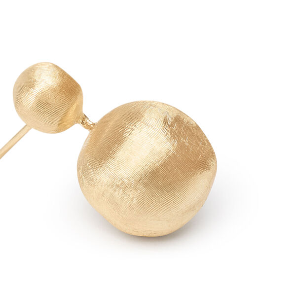Africa Yellow Gold Drop Earrings