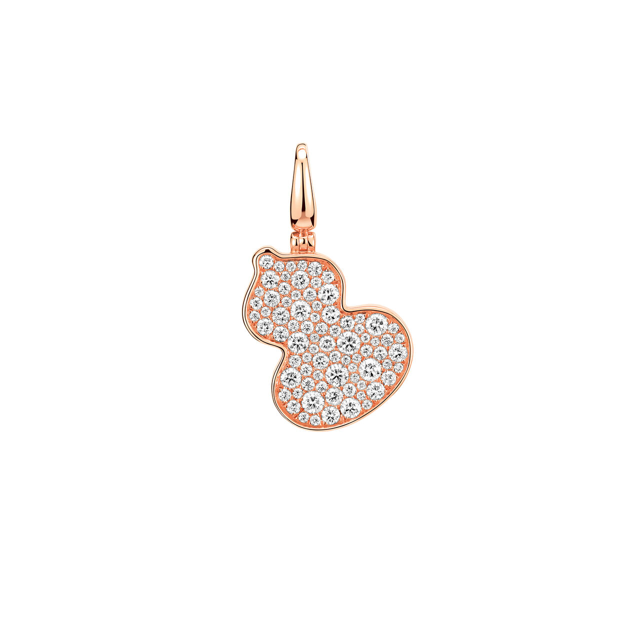 Qeelin Small Wulu Rose Gold Pendant with Diamonds WU030SPDRGD2 Front image number 0