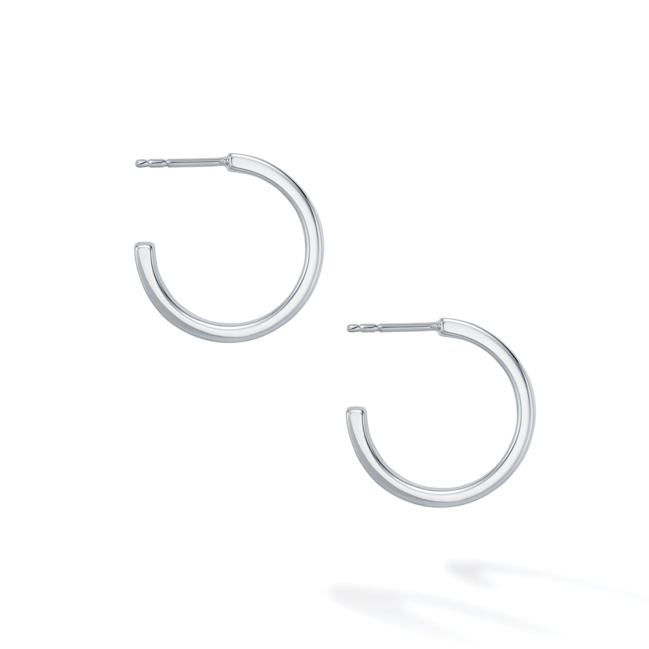 Birks Essentials 15MM Bold Sterling Silver Hoop Earrings image number 2