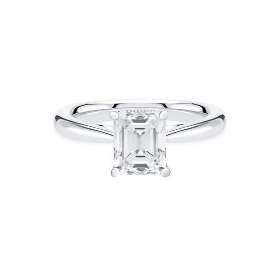 bijoux birks 1879 emerald cut solitaire diamond engagement ring image number 0