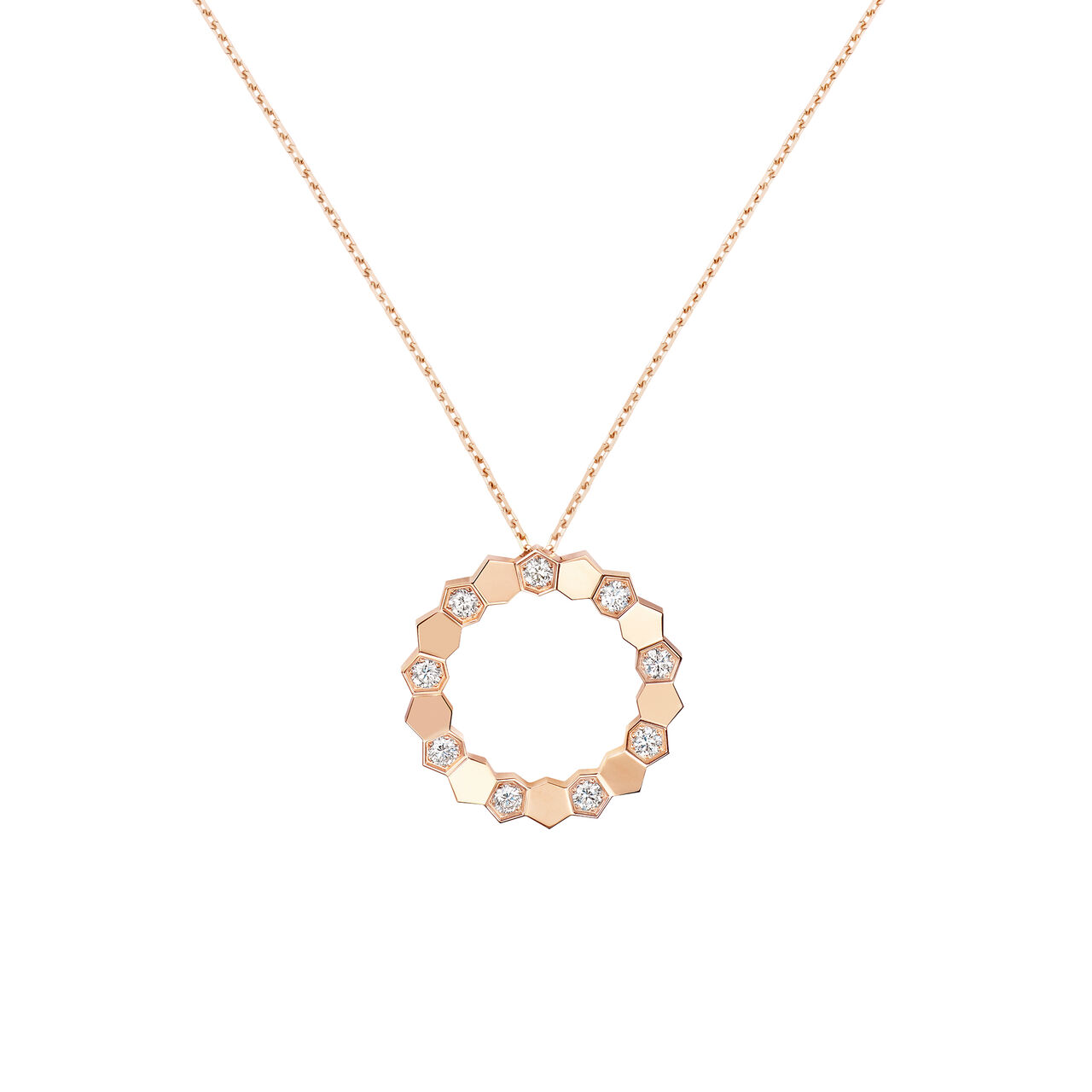 Bee De Chaumet Medium Rose Gold and Diamond Pendant image number 0