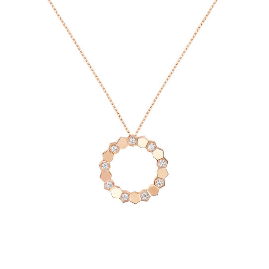 Bee De Chaumet Medium Rose Gold and Diamond Pendant image number 0