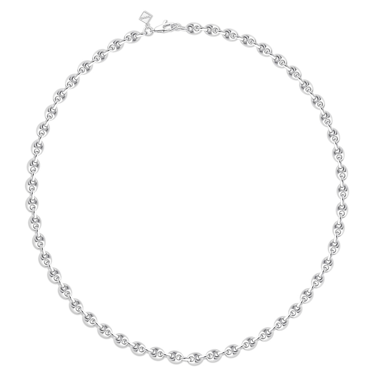 Birks Essentiels Collier &agrave; maillons grain de caf&eacute; pour homme en argent sterling image number 0