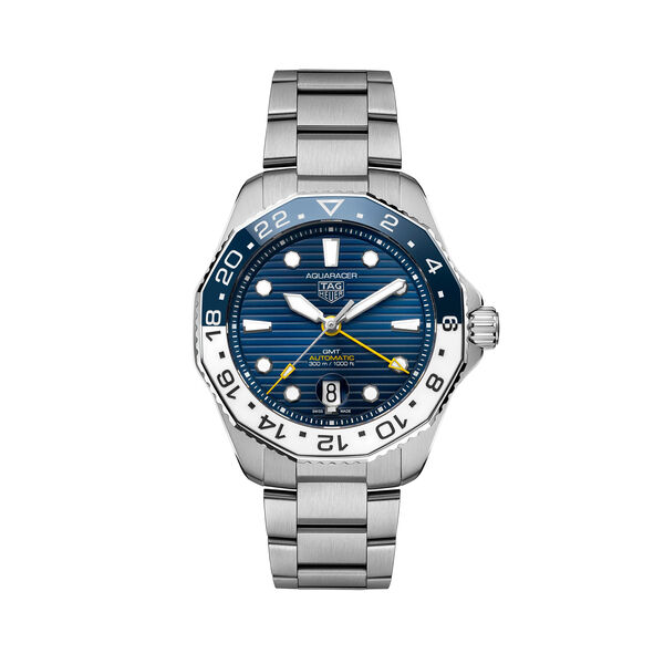 Aquaracer Professional 300 43 mm automatique GMT en acier inoxydable