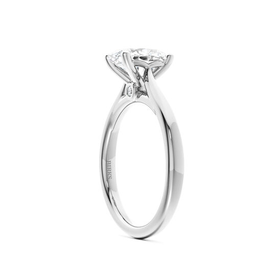 Birks 1879 Oval-Cut Solitaire Diamond Engagement Ring image number 1