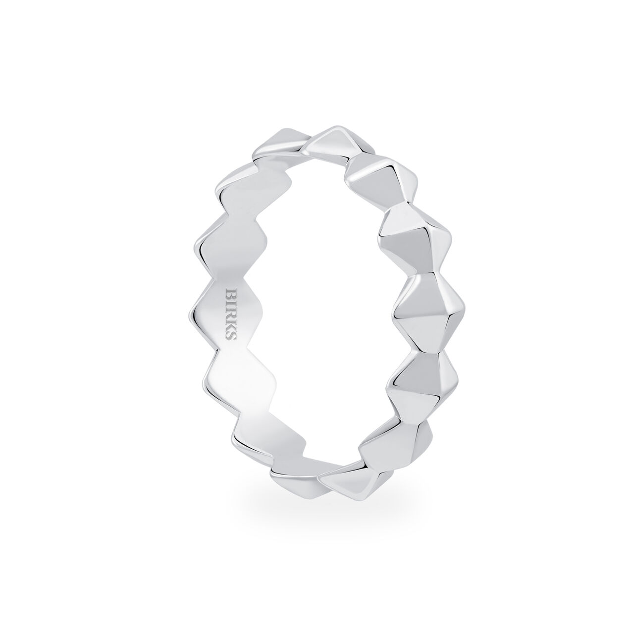 Birks Iconic Silver Stackable Rock & Pearl Ring image number 1