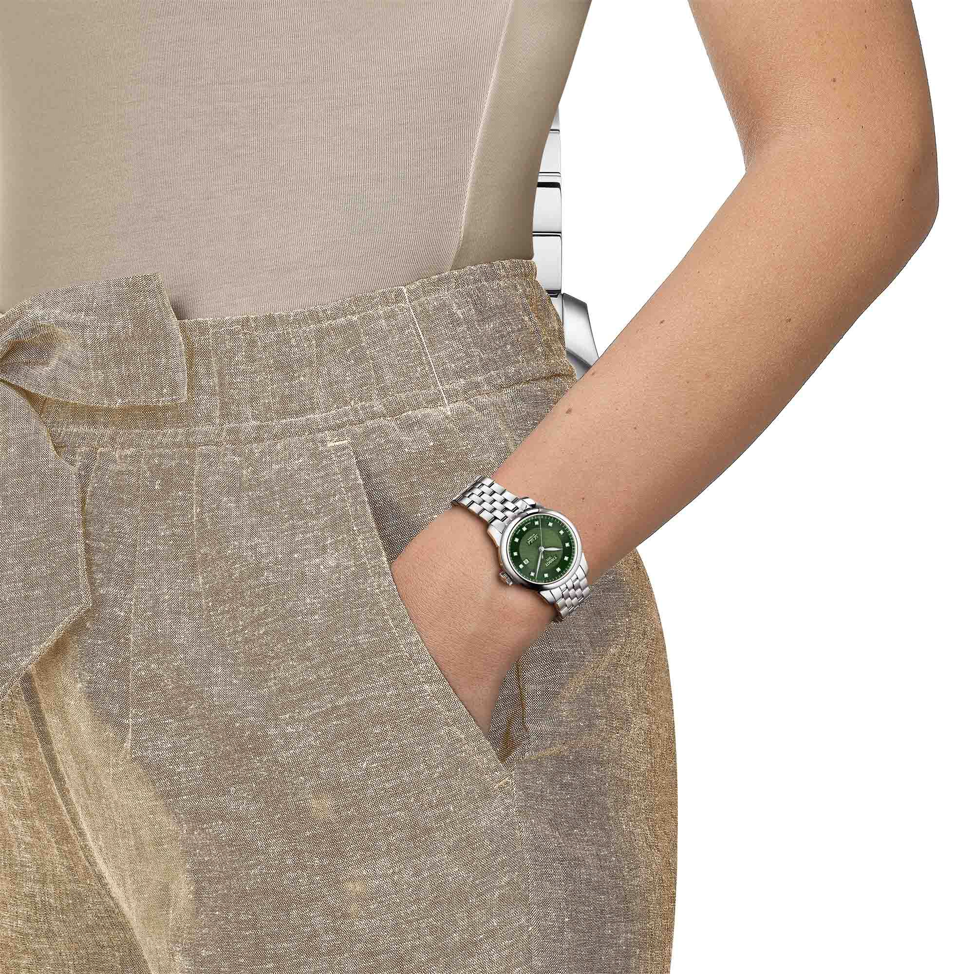 Le Locle Automatic 29 mm Stainless Steel and Diamond