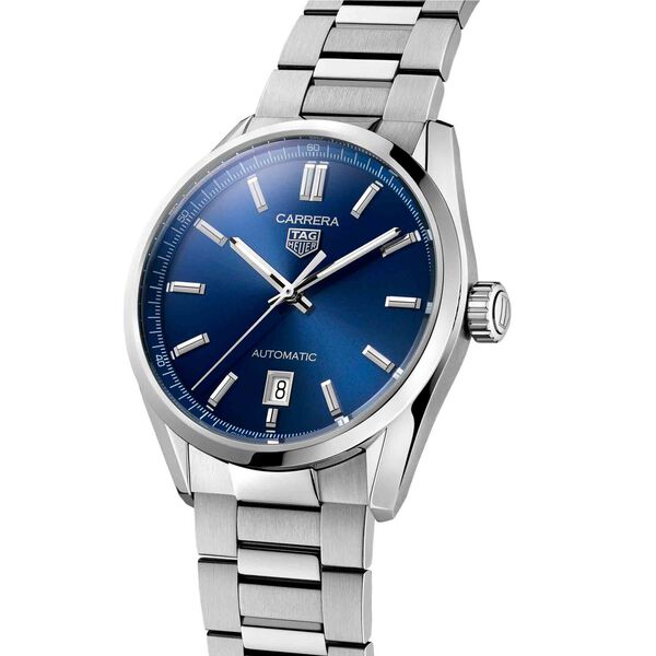 Carrera 39 mm automatique en acier inoxydable