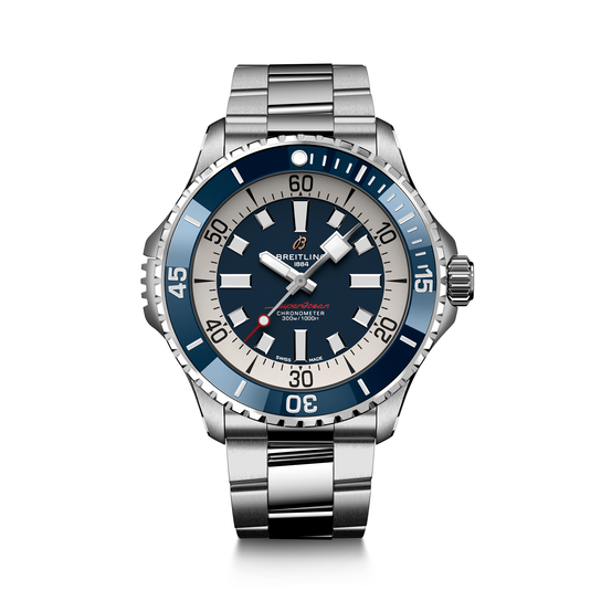 Breitling Superocean automatique 46 en acier - Bleu image number 0
