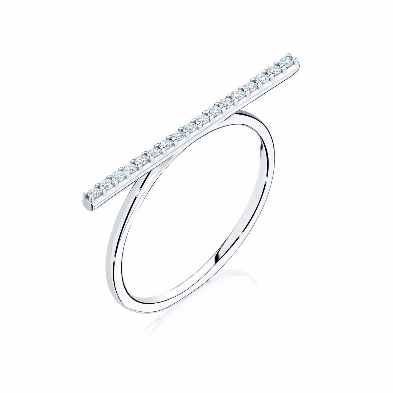 maison birks rosee du matin diamond bar ring image number 0