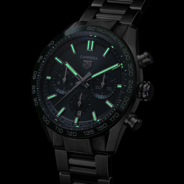 Carrera Automatic Chronograph 44 mm Stainless Steel