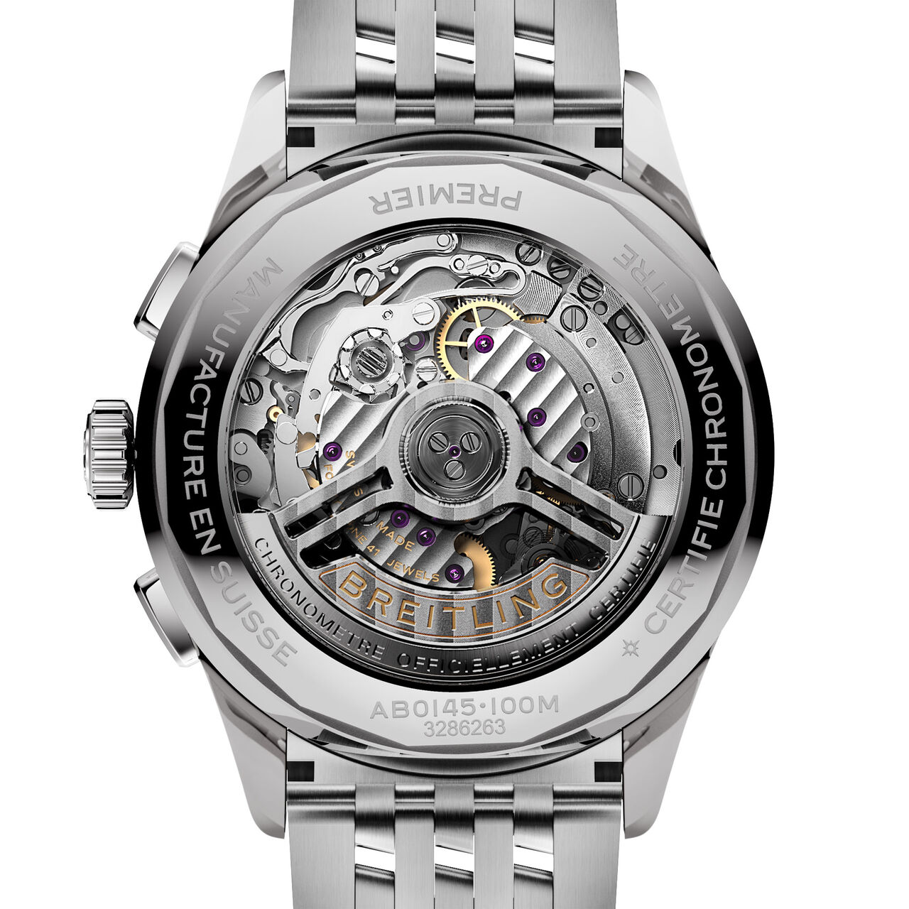 Breitling Premier BO1 Chronograph Automatic 42 mm SS AB0145171C1A1 Back image number 1