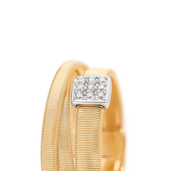 Masai Yellow Gold and Diamond Ring