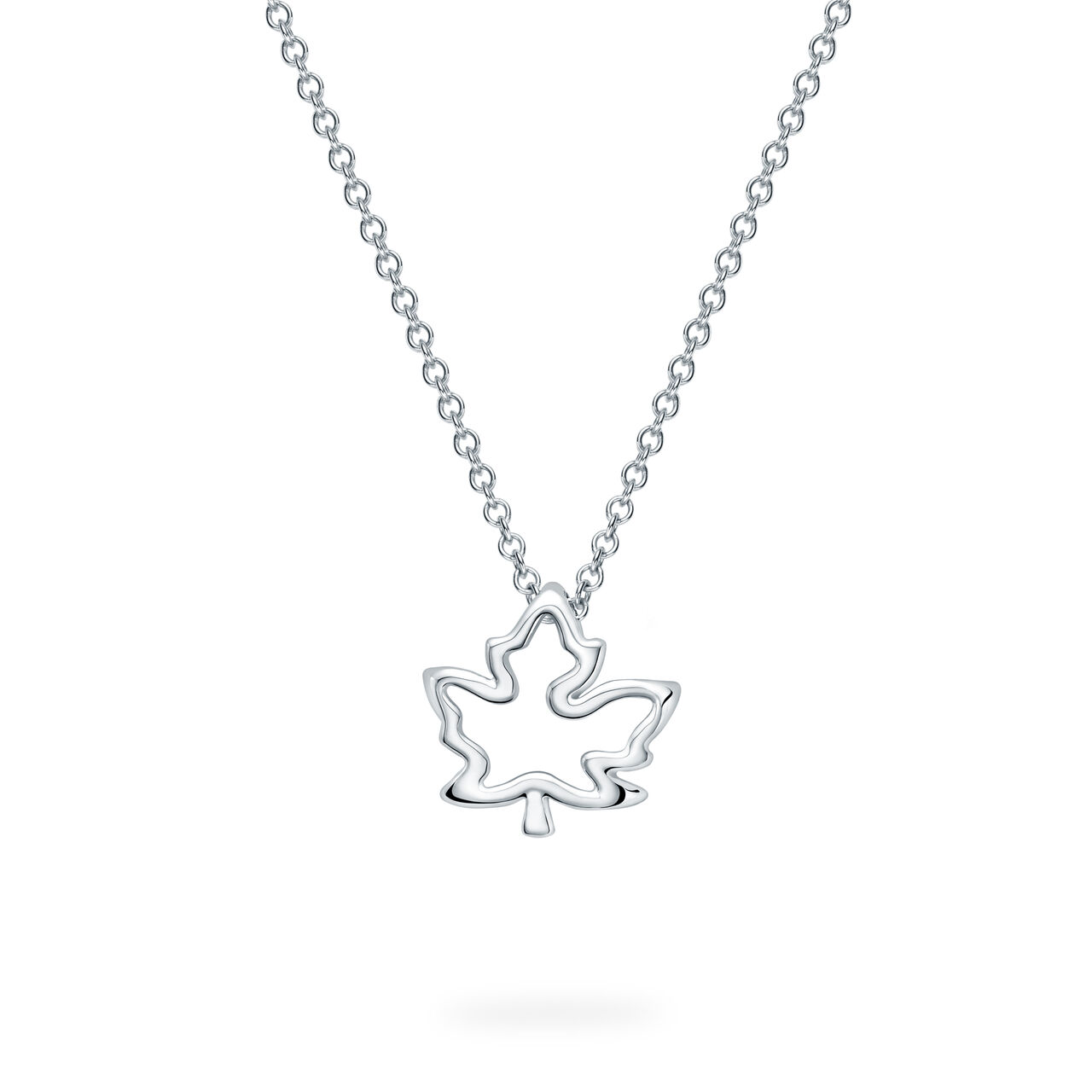 Birks Essentials Maple Leaf Pendant, Sterling Silver image number 0