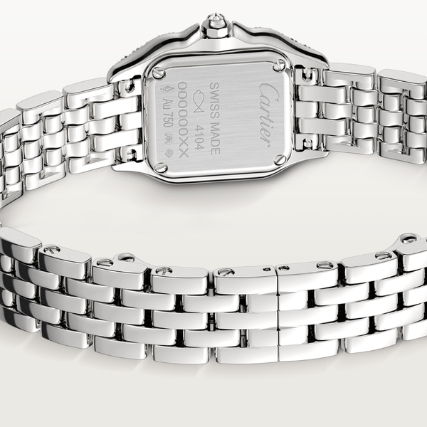 Panthère de Cartier 25 x 20mm quartz en or blanc et diamants, mini modèle