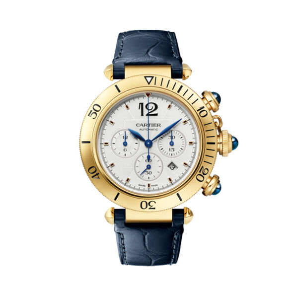 Pasha de Cartier 41 mm chronographe automatique en or jaune