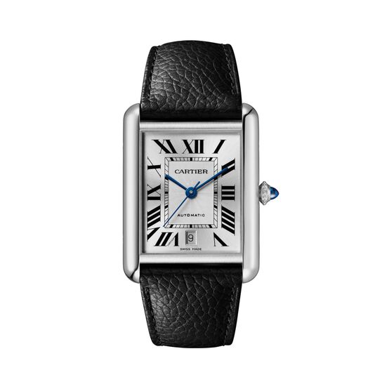tank-must-de-cartier-watch-xl-model-steel-leather-wsta0040-front image number 0