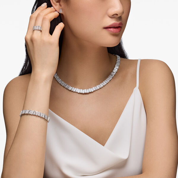 Diamond Necklace in 18K White Gold