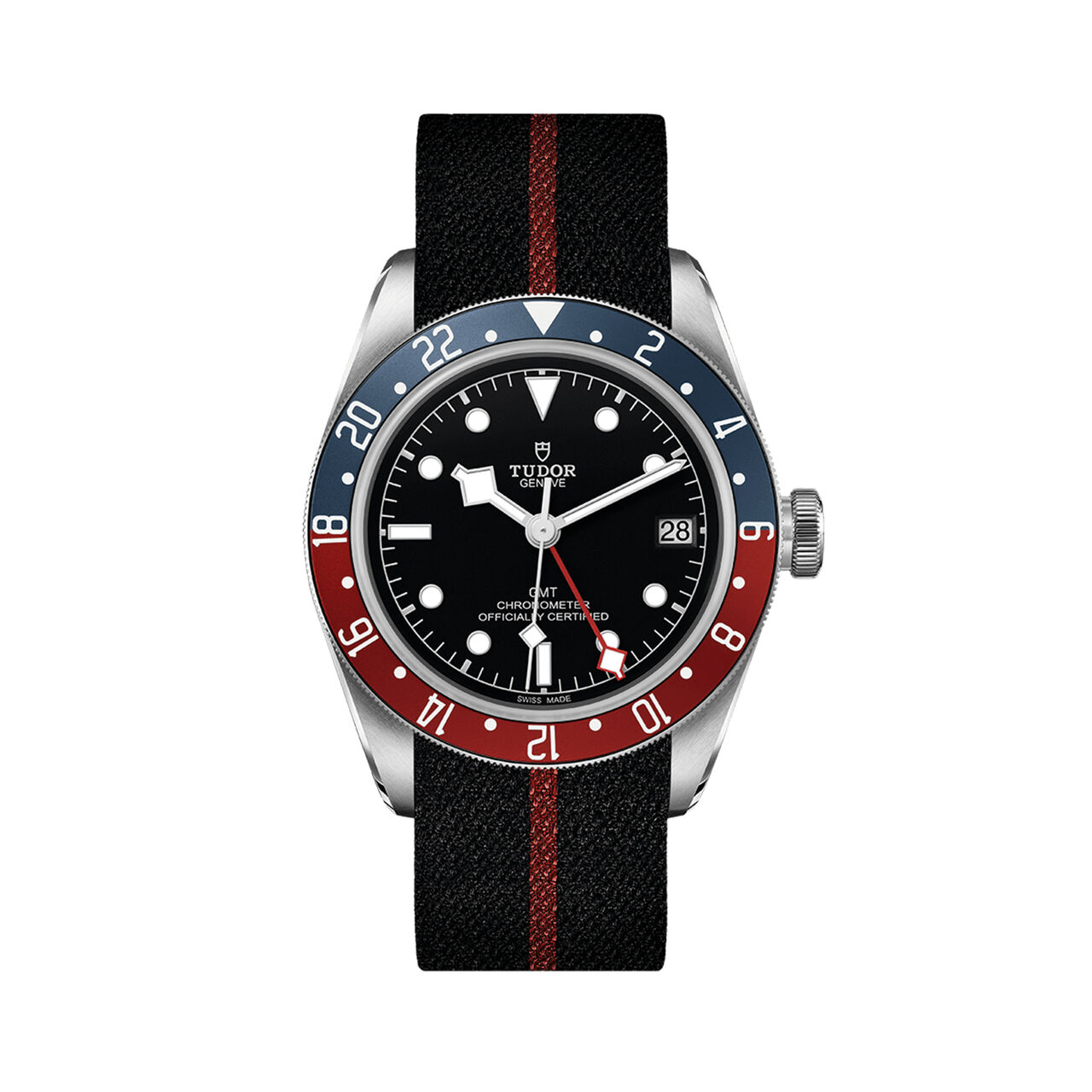 maison birks tudor black bay gmt 41 mm steel case fabric strap m79830rb 0003 image number 0