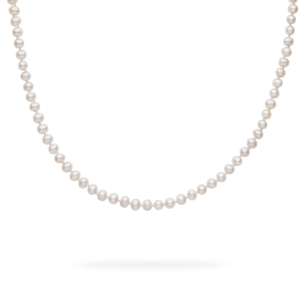 Birks Essentials 8-8.5 mm Silver Cultured Freshwater Pearl Necklace 450017311314 Front image number 3