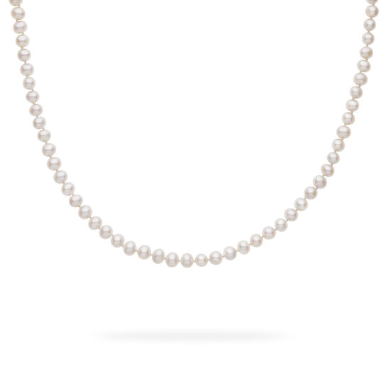 Birks Essentials 8-8.5 mm Silver Cultured Freshwater Pearl Necklace 450017311314 Front image number 3
