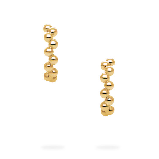 Birks Iconic Yellow Gold Splash 15 mm Hoop Earrings image number 2