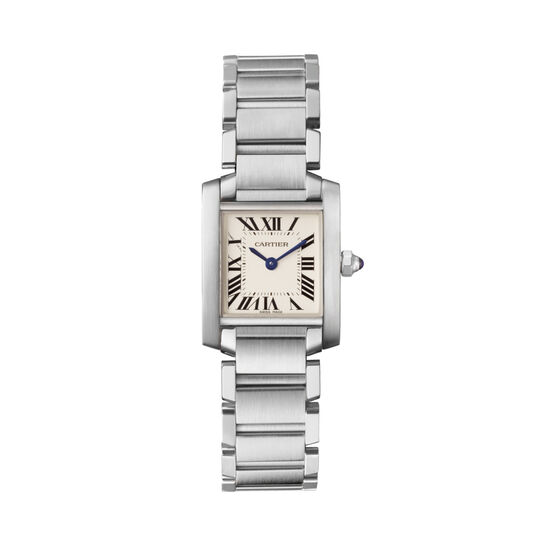 maison birks cartier tank francaise watch small model steel w51008q3 image number 0