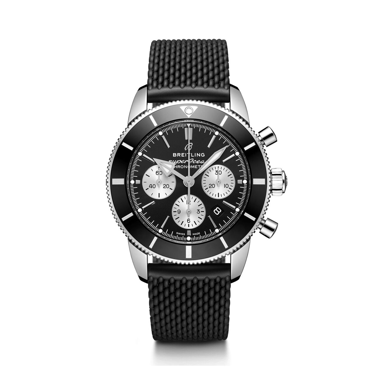 breitling superocean heritage b01 chronograph 44 steel black folding clasp ab0162121b1s1 image number 0