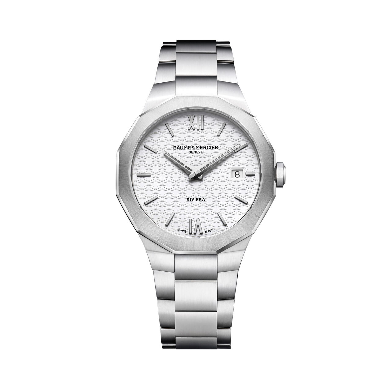 Baume & Mercier Riviera 39 mm quartz en acier inoxydable image number 0