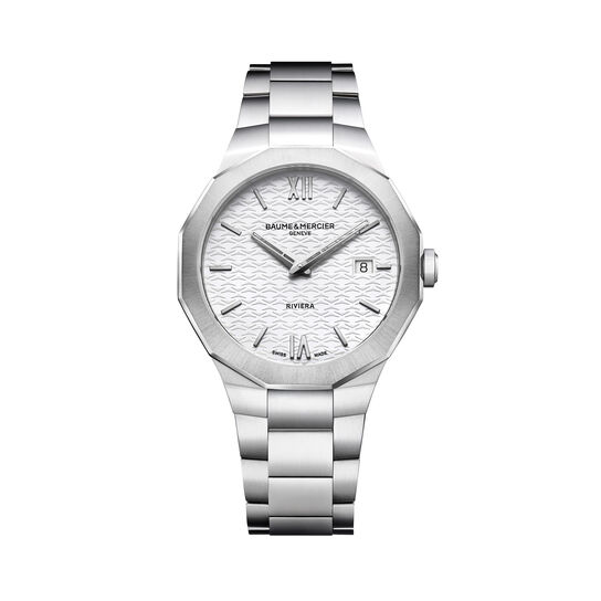 Baume & Mercier Riviera 39 mm quartz en acier inoxydable image number 0
