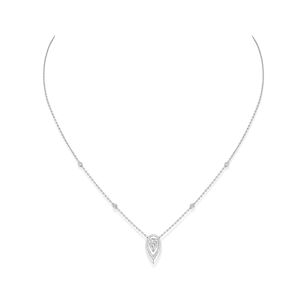 Fiery White Gold and Diamond Pendant .25ct image number 0